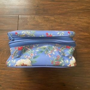 Yumi Kim Blue Floral Cosmetic Makeup Bag
